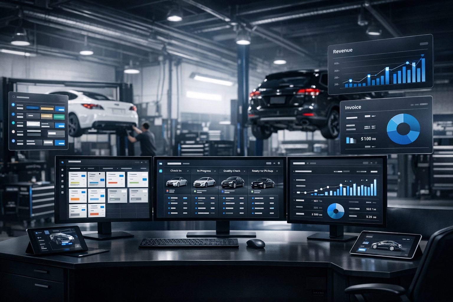 GarageLink CRM delivery record hero
