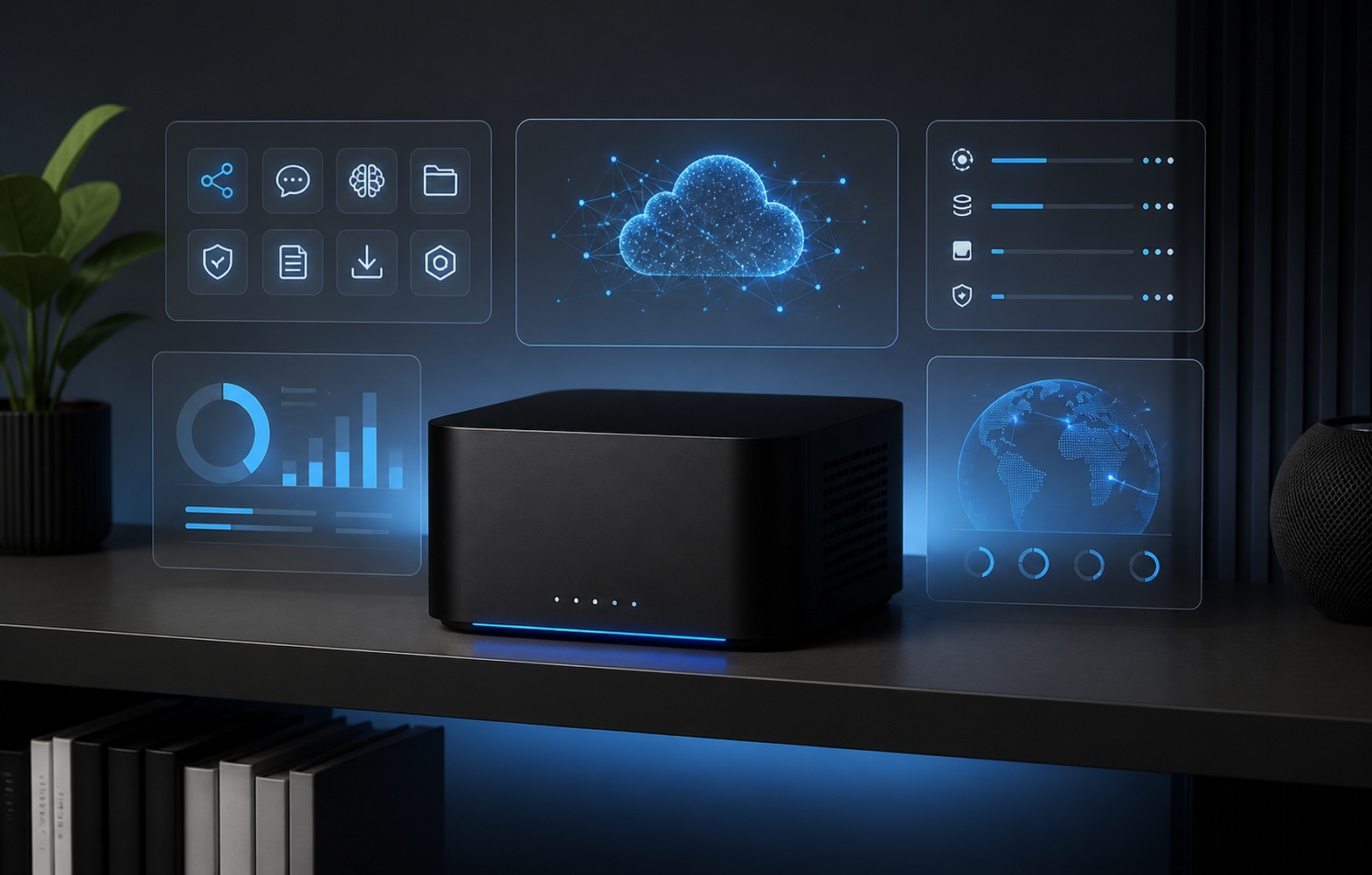 Private AI models on hardware you control.: Umbrel private assistant server