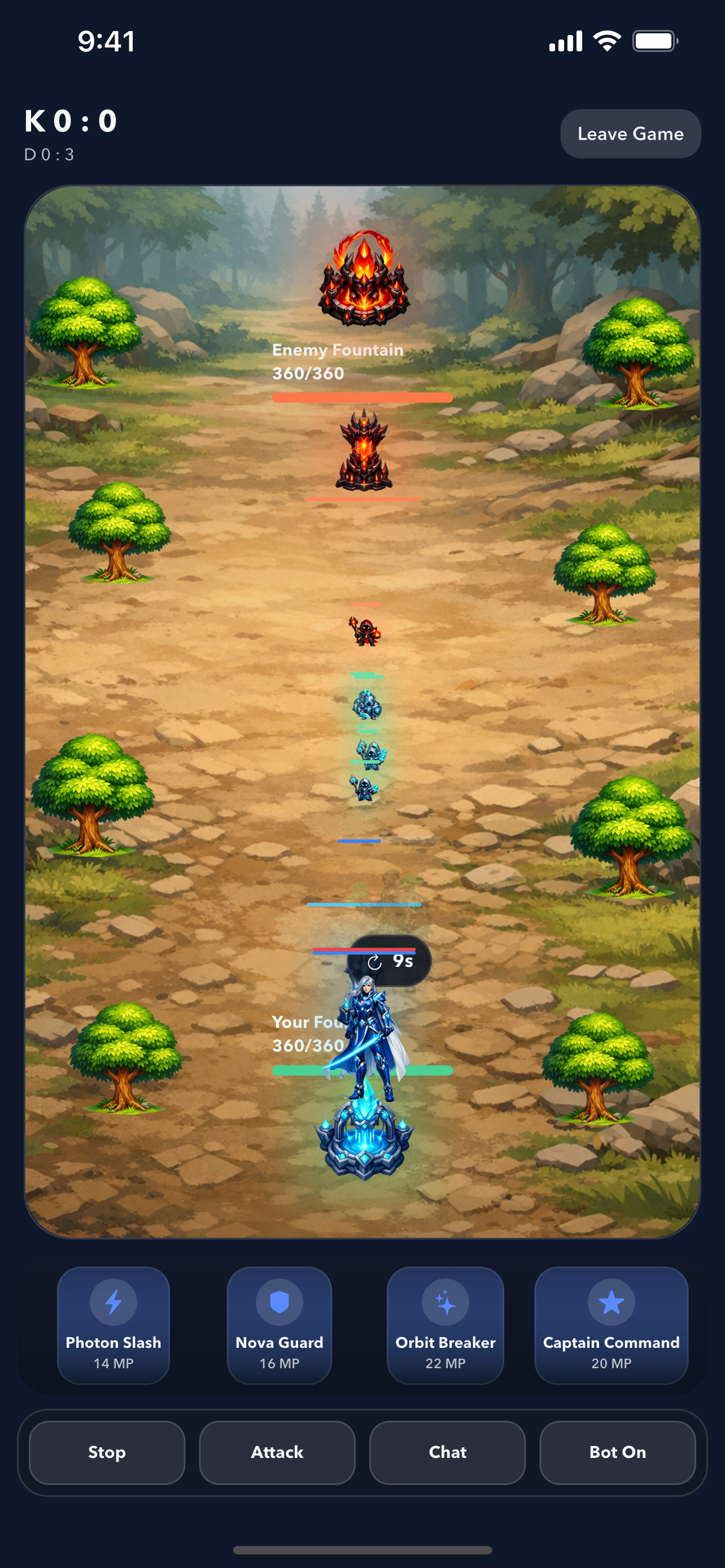 BattleShift real product screenshot