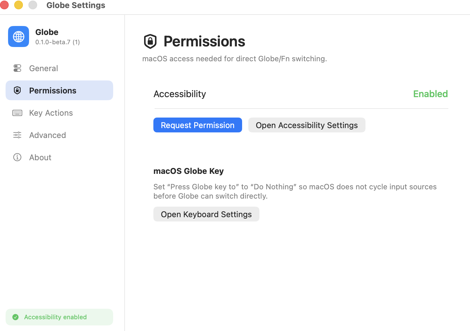 Globe Permissions